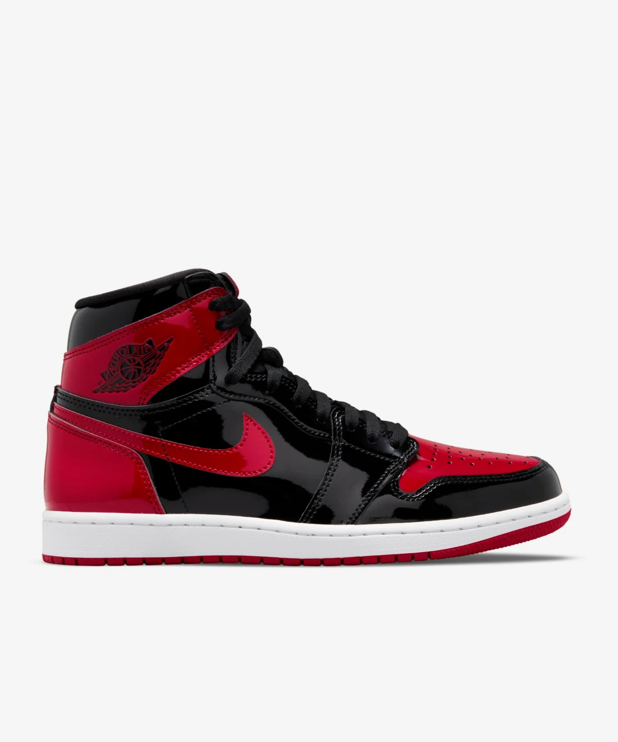 Basketbol Ayakkabısı Air Jordan 1 Patent Bred - Görsel 1
